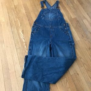 DKNY Jeans Vintage Cotton Denim Overalls sz L